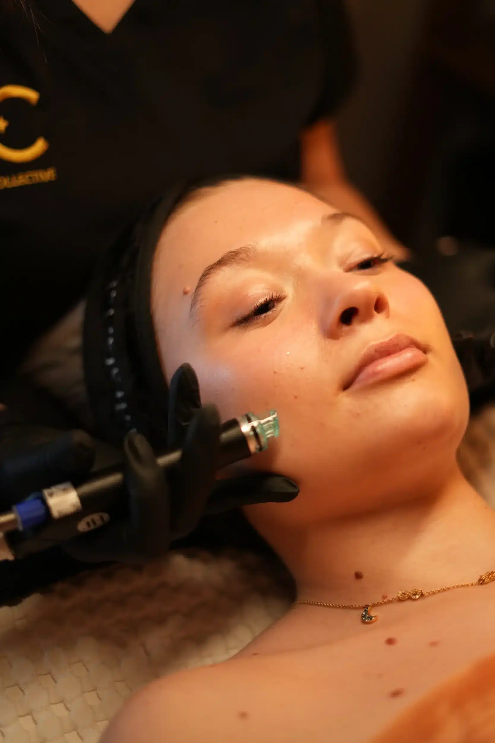 HydraFacial treatment at Vitality Collective in Dracut, MA.
