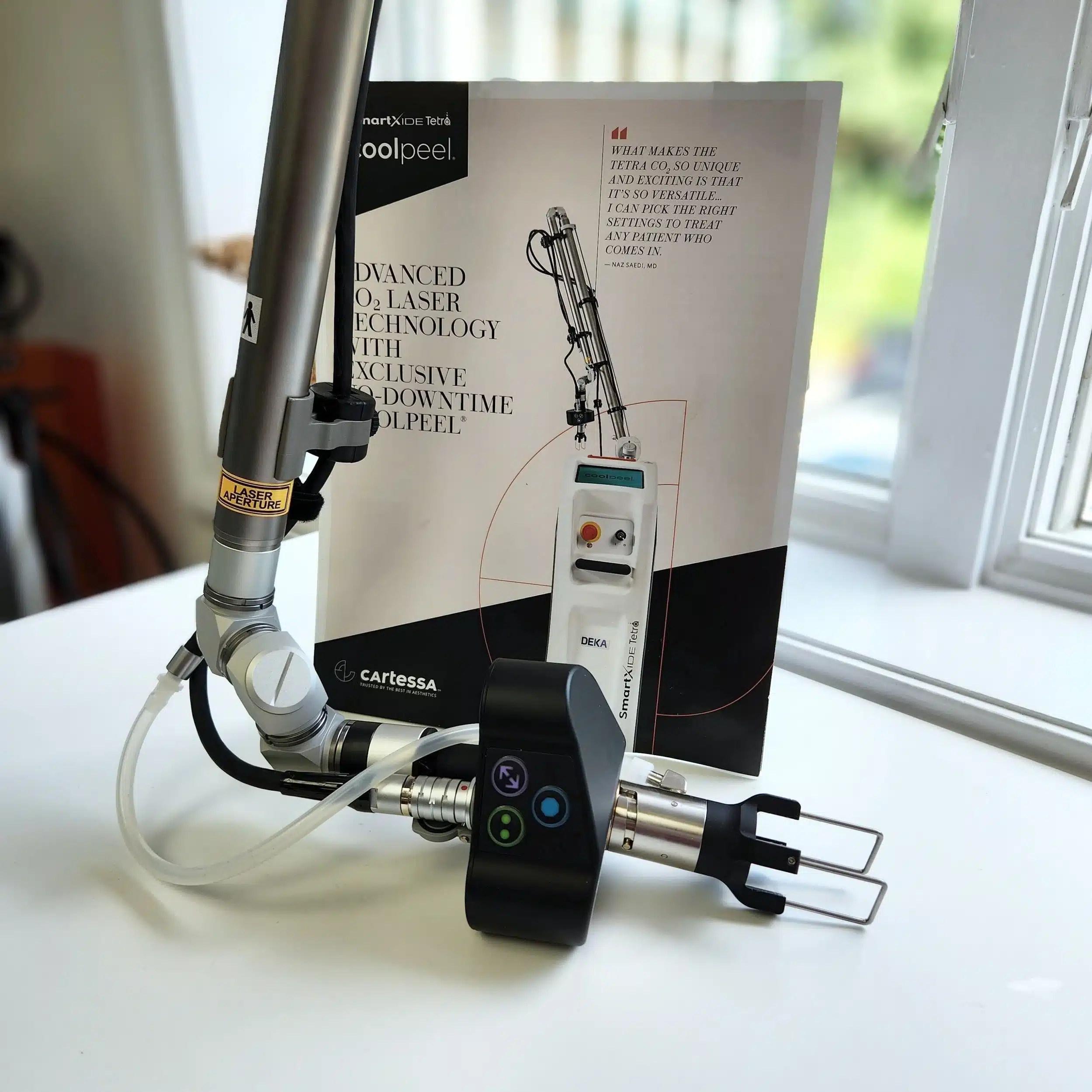 CoolPeel and CO2 Laser equipment at Vitality Collective.